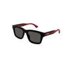 Gucci GG 1869S 001 53 Unisex Kare Siyah Kemik Güneş Gözlüğü