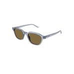 Gucci GG 1892S 005 50 Unisex Oval Şeffaf Kemik Güneş Gözlüğü