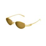 Gucci GG 1935S 003 47 Kadın Oval Gold Metal Güneş Gözlüğü