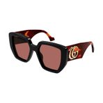Gucci GG0956S 009 54 Bordo Kadın Güneş Gözlüğü
