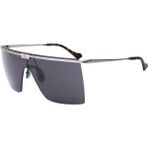 Gucci GG1096S 001 99-1 Kadın Gümüş Geometrik Çerçevesiz Füme Mat Camlı Güneş Gözlüğü