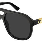Gucci GG1188S 001 Siyah/Gri Pilot Polarize Unisex Güneş Gözlüğü