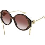 Gucci GG1202S 004 57 Leopar Kadın Güneş Gözlüğü