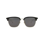 Gucci GG1275SA 001 Siyah/Gri Kare 56 mm Erkek Güneş Gözlüğü, Siyah/Gri/Altın logosu