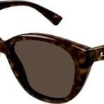 Gucci GG1588 001 Kahve Çekik Kadın Güneş Gözlüğü