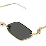 Gucci GG1604S 001 53 Altın Kadın Güneş Gözlüğü