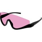 Gucci GG1650S 002 99-1 Unisex Pembe Mat Camlı Siyah Asetat Geometrik Güneş Gözlüğü