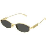 Gucci GG1802S 001 Kadın Güneş Gözlüğü Altın Renkli Metal Çerçeve ile Şık Tasarım