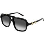 Gucci Guccı 2052S 007 55 Unisex Güneş Gözlüğü - Siyah