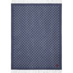 Gucci Italyan Tasarımı Gg Çift Taraflı Yün ve Kaşmir Battaniye - 180 x 135 cm - Mavi