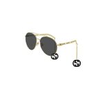 Gucci Pilot Güneş Gözlüğü, M, GG 0725S, Altın, kadın
