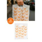 Güçlendirilmiş El Geçmeli Takviyeli Mağaza Poşeti Elit Kelebek Baskı No 4 39x48 cm 50 Adet