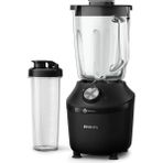 Güçlü 600W Blender ile Smoothie Hazırlayın, 2l Hacim, 2 Hız, Darbe ve Buz Kırıcı - Ahşap - Beyaz