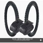Güçlü Bisiklet Motosiklet 20 Jant Lastik Seti - 2 Dış + 2 Iç Lastik Oto Kalın Sibop - 20X1.75 / 2.125 Uyumlu