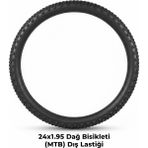 Güçlü Bisiklet Motosiklet 24 Jant Dış Lastik - 24X1.95 Mtb Dağ Bisikleti Dişli Dış Lastik - 1 Adet
