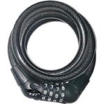 Güçlü Bisiklet Motosiklet Şifreli Kilit 12X1200 mm Bisiklet ve Motosiklet Kilidi Siyah Renk