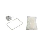 Güçlü Emişli Mutfak Lavabo Süzgeci, Plastik Malzeme, Beyaz Filtre, 50 Filtre Şeridi Dahil, Tıkanıklık Önleyici, 16.3x11.35 cm