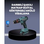 Güçlü Şarjlı Matkap Vidalama Çift Batarya FRTKGT25DYMUCZZZ18PARÇAMATKAPSETİ-4