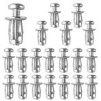 Gudalea 20 adet boşluk metal ankraj M4 x 20, sağlam duvar ankrajı, metal boşluk dübeli, Jack Nuts Petal Nuts genişletme somunu, ev dekorasyonu ve boşluklara ve alçı karton duvarlara sabitleme için