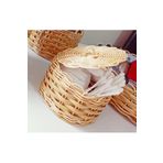 gudelidekor Hasır Bambu Rattan 10x7 Cm Mini Şekerlik Pamukluk