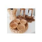 gudelidekor Hasır Bambu Rattan Çerezlik Kahve Yanı Sunumluk