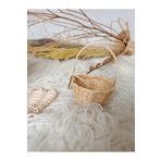 gudelidekor Hasır Bambu Rattan Mini Sepet 9x4