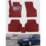Guerrino Chevrolet Cruze (2008-2014) Uyumlu Eva Paspas Tam Set–araca Özel,su Geçirmez,kolay Montaj - Bordo