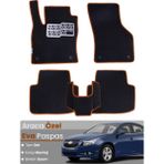 Guerrino Chevrolet Cruze (2008-2014) Uyumlu Eva Paspas Tam Set–araca Özel,su Geçirmez,kolay Montaj - Siyah - Kahverengi