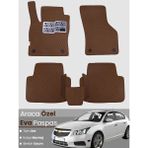 Guerrino Chevrolet Cruze Hatchback (2008-2014) Uyumlu Eva Paspas Tam Set–araca Özel,su Geçirmez - Koyu Kahverengi