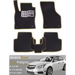 Guerrino Chevrolet Cruze Hatchback (2008-2014) Uyumlu Eva Paspas Tam Set–araca Özel,su Geçirmez - Siyah - Bej