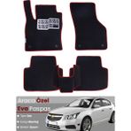 Guerrino Chevrolet Cruze Hatchback (2008-2014) Uyumlu Eva Paspas Tam Set–araca Özel,su Geçirmez - Siyah - Bordo