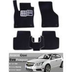 Guerrino Chevrolet Cruze Hatchback (2008-2014) Uyumlu Eva Paspas Tam Set–araca Özel,su Geçirmez - Siyah - Gri