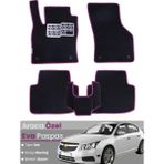 Guerrino Chevrolet Cruze Hatchback (2008-2014) Uyumlu Eva Paspas Tam Set–araca Özel,su Geçirmez - Siyah - Pembe