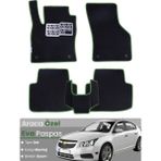 Guerrino Chevrolet Cruze Hatchback (2008-2014) Uyumlu Eva Paspas Tam Set–araca Özel,su Geçirmez - Siyah - Yeşil