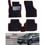 Guerrino Citroen C-Elysee (2008-2024) Uyumlu Eva Paspas Tam Set–araca Özel,su Geçirmez,kolay Montaj - Siyah - Bordo