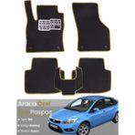 Guerrino Ford Focus 2 Hatchback (2005-2011) Uyumlu Eva Paspas Tam Set–araca Özel,su Geçirmez - Siyah - Bej