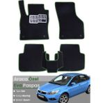 Guerrino Ford Focus 2 Hatchback (2005-2011) Uyumlu Eva Paspas Tam Set–araca Özel,su Geçirmez - Siyah - Yeşil