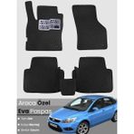 Guerrino Ford Focus 2 Hatchback (2005-2011) Uyumlu Eva Paspas Tam Set–araca Özel,su Geçirmez - Siyah