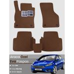 Guerrino Ford Focus 3.5 Hatchback (2015-2018) Uyumlu Eva Paspas Tam Set–araca Özel,su Geçirmez - Koyu Kahverengi
