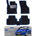 Guerrino Ford Focus 3.5 Hatchback (2015-2018) Uyumlu Eva Paspas Tam Set–araca Özel,su Geçirmez - Siyah - Mavi