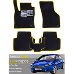 Guerrino Ford Focus 3.5 Hatchback (2015-2018) Uyumlu Eva Paspas Tam Set–araca Özel,su Geçirmez - Siyah - Sarı