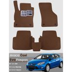 Guerrino Ford-Focus 3 Hatchback (2011-2014) Uyumlu Eva Paspas Tam Set–araca Özel,su Geçirmez - Koyu Kahverengi