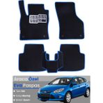Guerrino Ford-Focus 3 Hatchback (2011-2014) Uyumlu Eva Paspas Tam Set–araca Özel,su Geçirmez - Siyah - Mavi