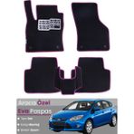Guerrino Ford-Focus 3 Hatchback (2011-2014) Uyumlu Eva Paspas Tam Set–araca Özel,su Geçirmez - Siyah - Pembe