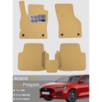 Guerrino Ford Focus 4 HATCHBACK-(2019-2023) Uyumlu Eva Paspas Tam Set–araca Özel,su Geçirmez - Bej