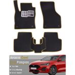 Guerrino Ford Focus 4 HATCHBACK-(2019-2023) Uyumlu Eva Paspas Tam Set–araca Özel,su Geçirmez - Siyah - Bej
