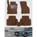 Guerrino Ford Focus 5 Hatchback (2024-2025) Uyumlu Eva Paspas Tam Set–araca Özel,su Geçirmez - Koyu Kahverengi