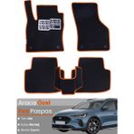 Guerrino Ford Focus 5 Hatchback (2024-2025) Uyumlu Eva Paspas Tam Set–araca Özel,su Geçirmez - Siyah - Turuncu