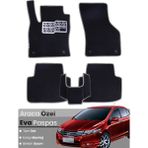 Guerrino Honda City (2008-2013) Uyumlu Eva Paspas Tam Set–araca Özel,su Geçirmez,kolay Montaj - Siyah - Gri