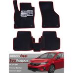 Guerrino Honda City (2019-2024) Uyumlu Eva Paspas Tam Set–araca Özel,su Geçirmez,kolay Montaj - Siyah - Bordo